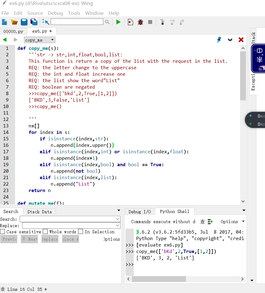Solved Changing a Copy of a List Write a function called | Chegg.com