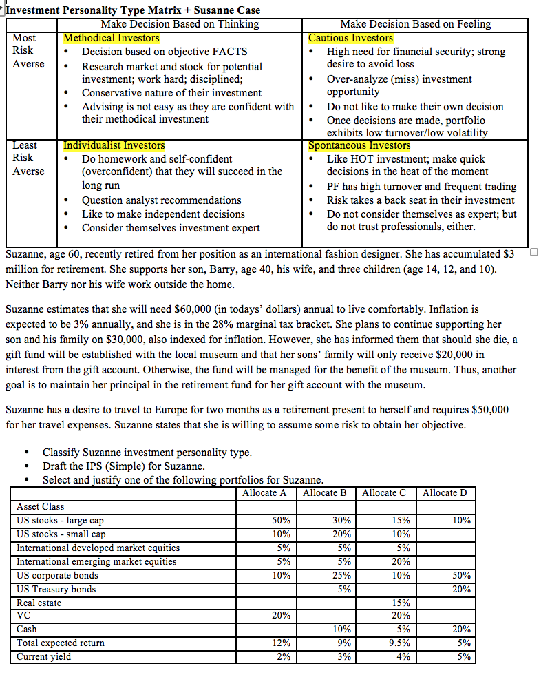 personality types research paper