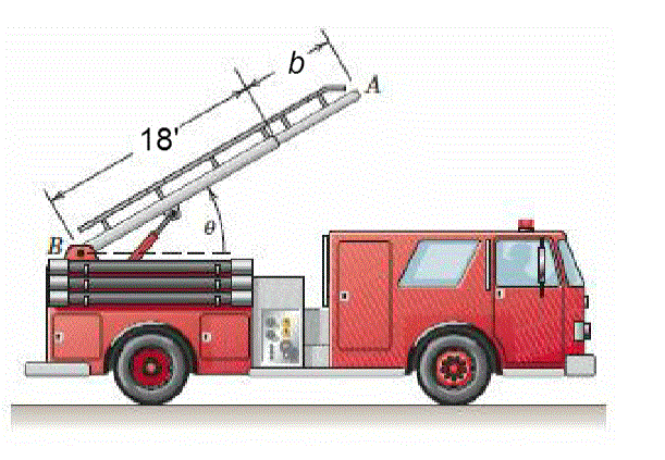 Solved The fire truck is moving forward at a speed of 45 | Chegg.com