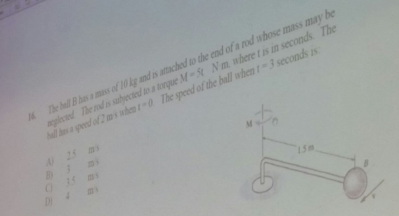 Solved The Ball B Has A Mass Of 10 Kg And Is Attached To The | Chegg.com