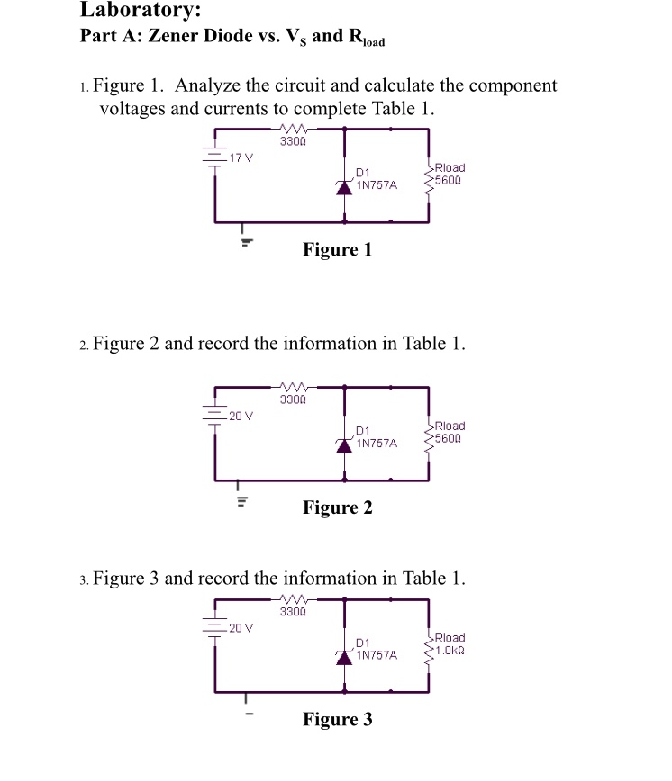 Solved ZENER DIODES Answer All Zener DIODES questions