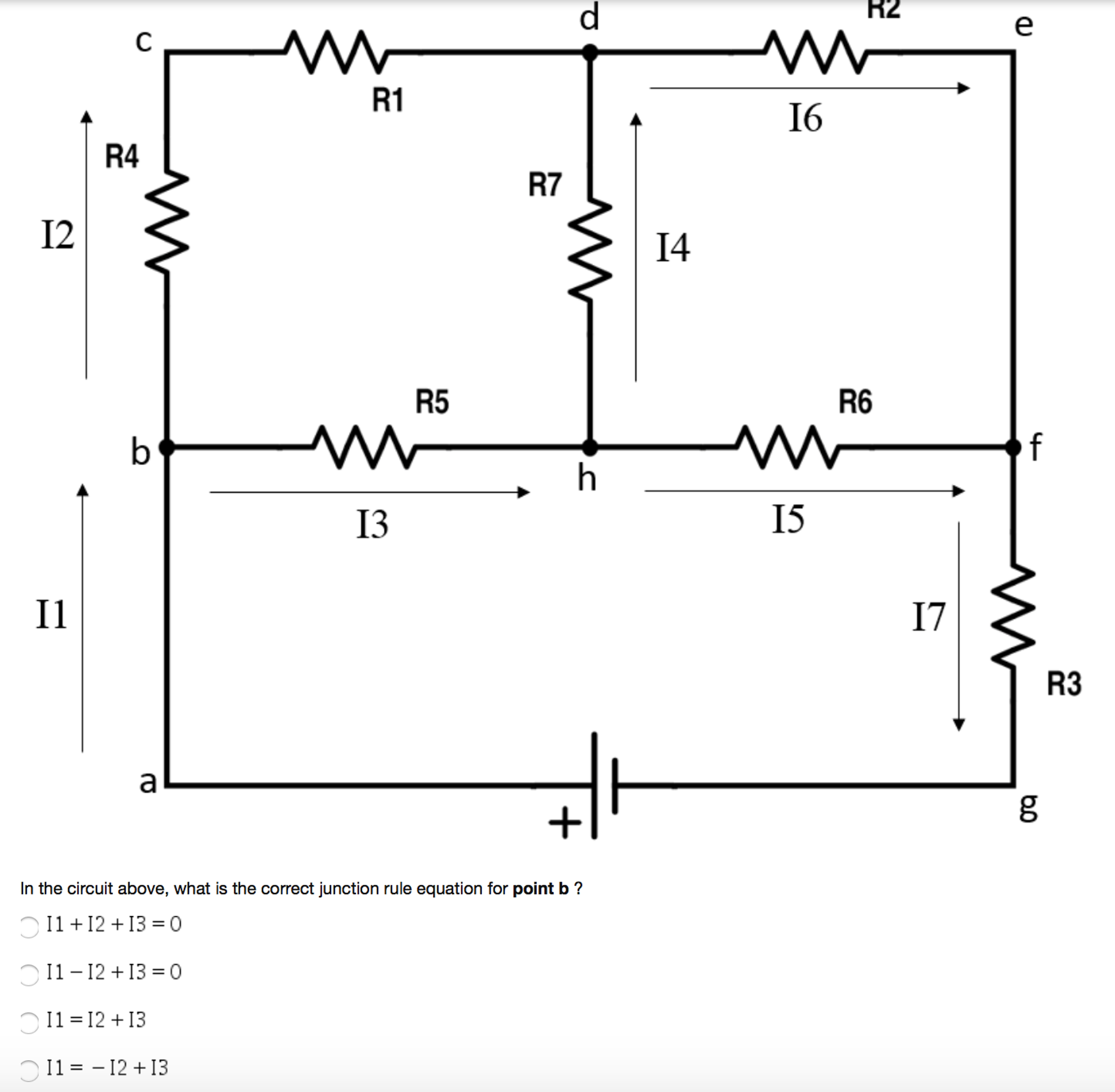 Solved In The Circuit Above, What Is Correct Junction 