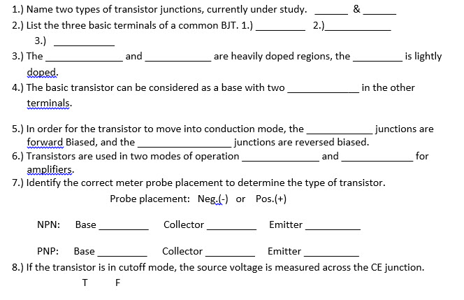 solved-name-two-types-of-transistor-junctions-currently-chegg