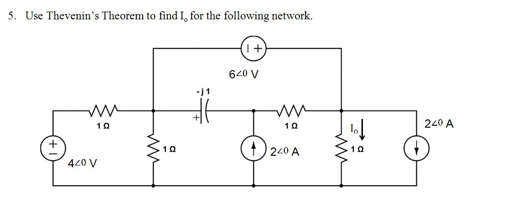 Solved Use Thevenin's Theorem to find Io for the following | Chegg.com