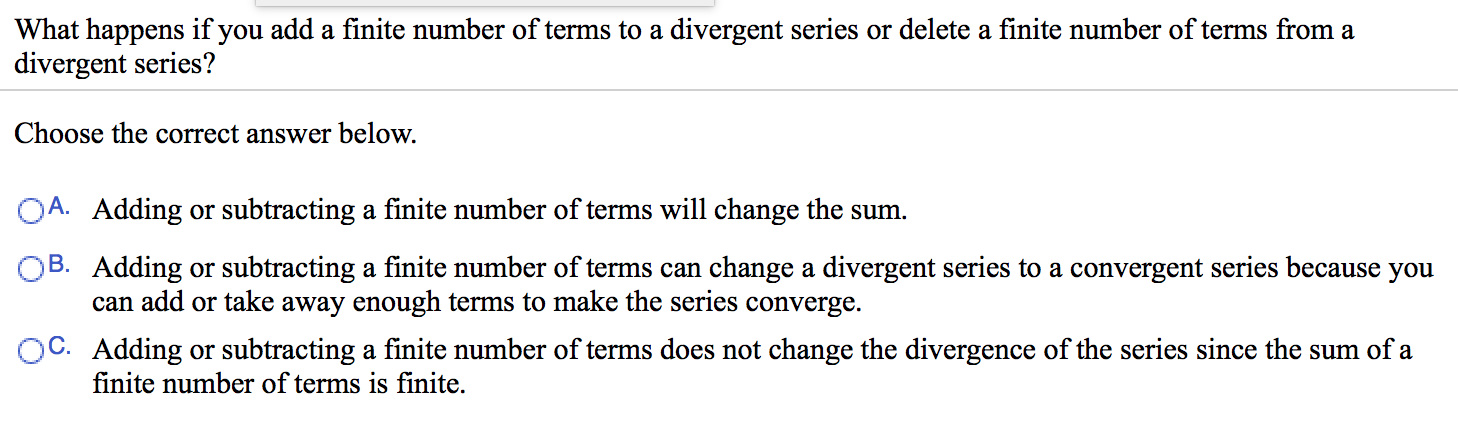 What Does A Finite Number Mean