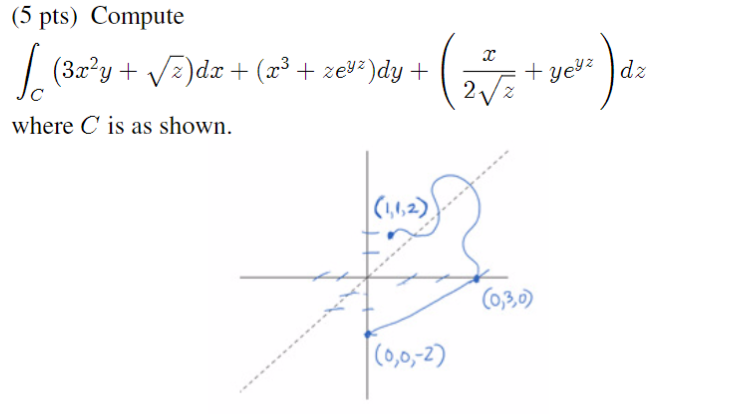 Solved (3 pis) Computc ん where C is as shown (4,2) 103の | Chegg.com