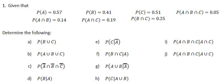 Given that P 0.57 P A Intersection B 0.14 P B Chegg