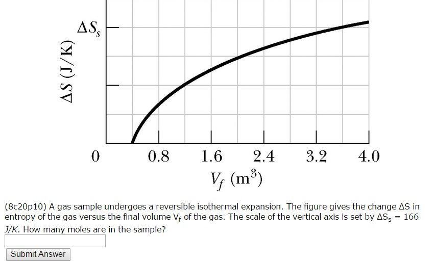 Solved A gas sample undergoes a reversible isothermal | Chegg.com