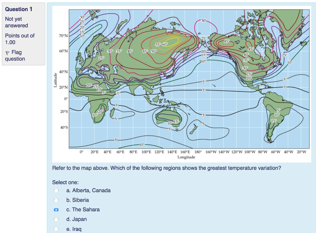 Solved Refer to the map above. Which of the following | Chegg.com