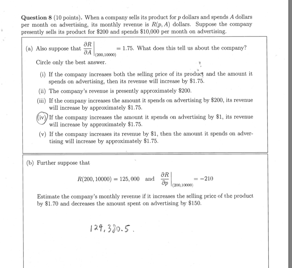 Solved Question 8 (10 Points). When A Company Sells Its | Chegg.com