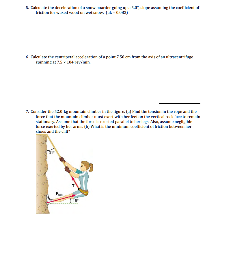 Solved Calculate The Deceleration Of A Snow Boarder Going Up | Chegg.com