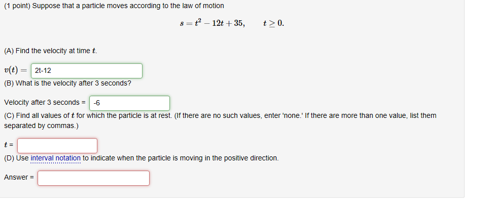 solved-1-point-suppose-that-a-particle-moves-according-to-chegg