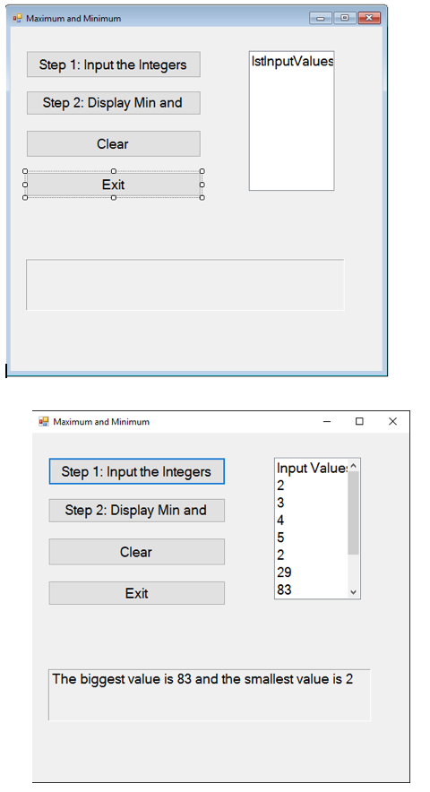 Integers VISUAL BASIC PROGRAMMING - Create an | Chegg.com