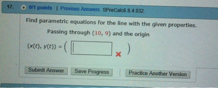 Solved Find parametric equations for the line with the given | Chegg.com