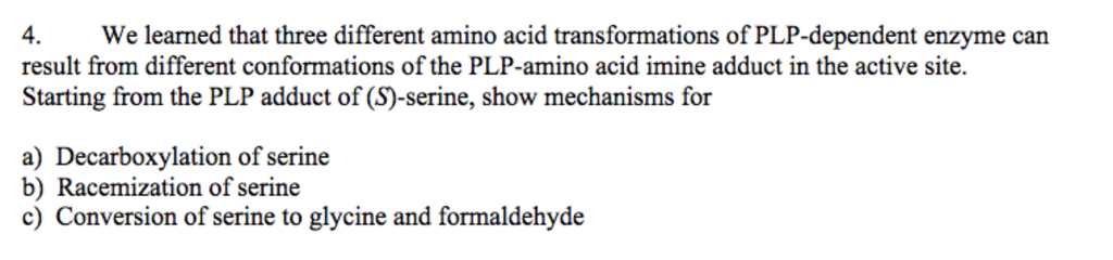 Solved 4. We learned that three different amino acid | Chegg.com
