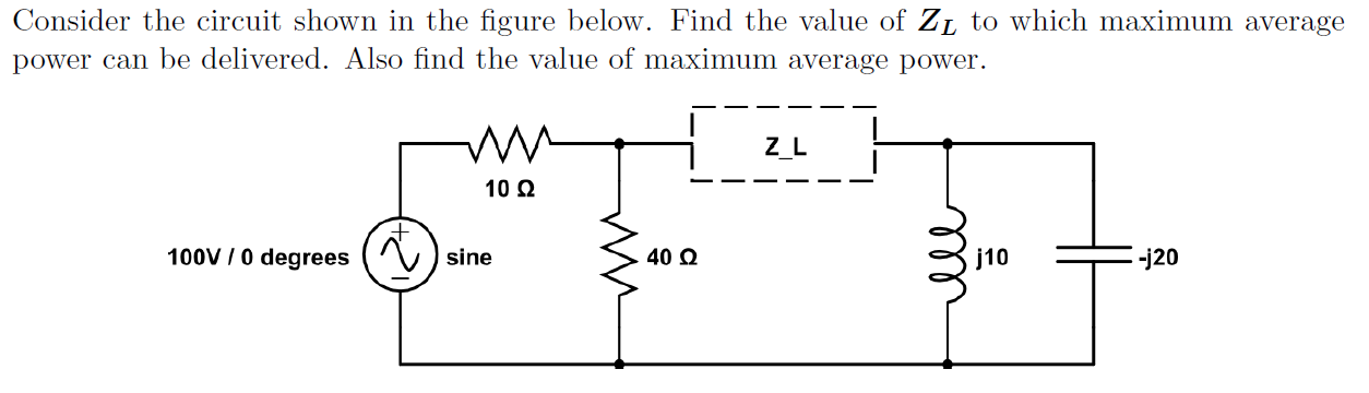 Solved Consider The Circuit Shown In The Figure Below. Find | Chegg.com