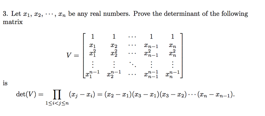 Solved Let x1, X2, ..., xn be any real numbers. Prove the | Chegg.com