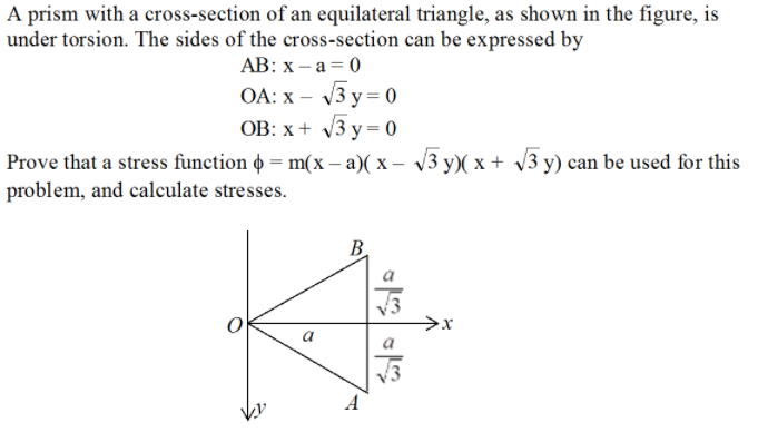 Solved A Prism With A Cross Section Of An Equilateral