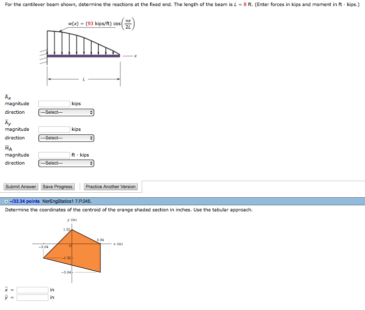 Solved For The Cantilever Beam Shown Determine The