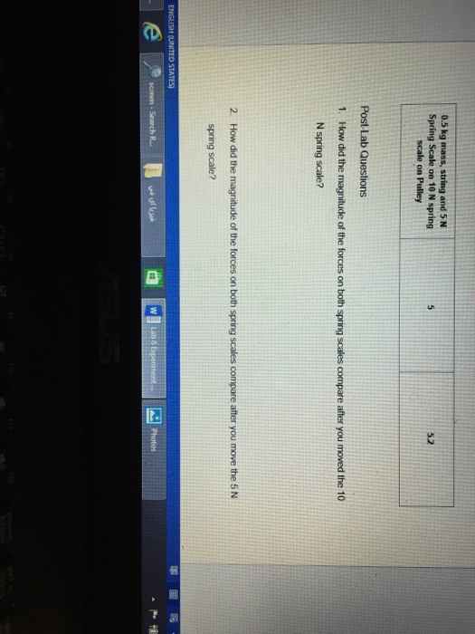 How did the magnitude of the forces on both spring