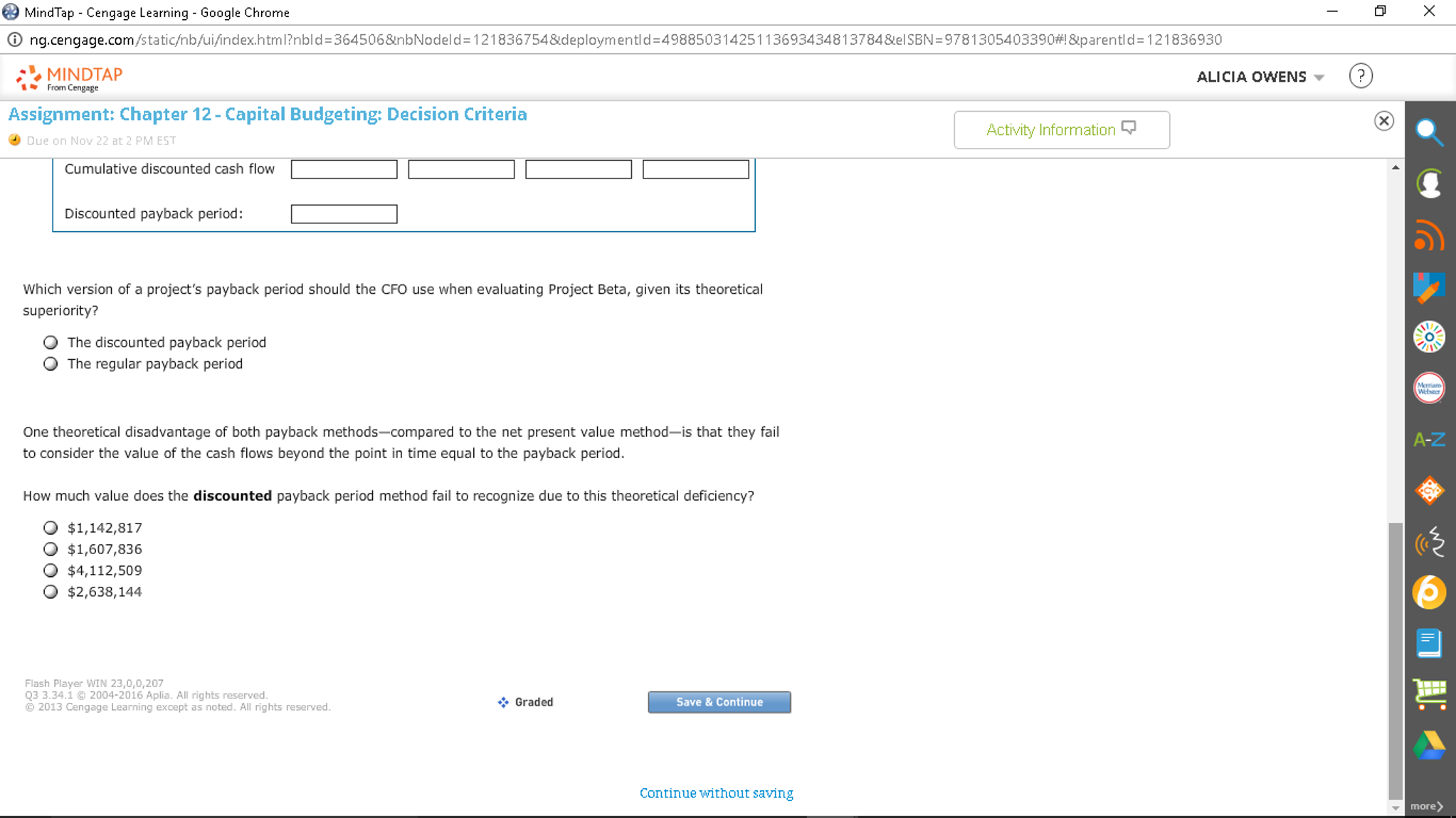 Solved Complete the following table and compute the | Chegg.com