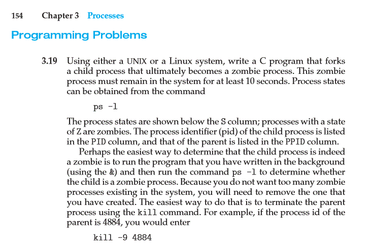 Solved 154 Chapter 3 Processes Programming Problems 3.19 | Chegg.com