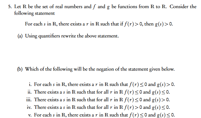 Solved Let R Be The Set Of Real Numbers And F And G Be | Chegg.com