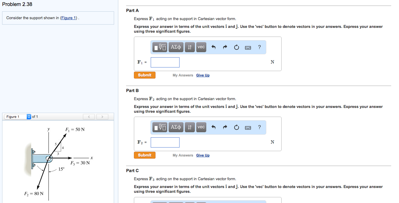 Solved Problem 2.38 Part A Consider the support shown in | Chegg.com