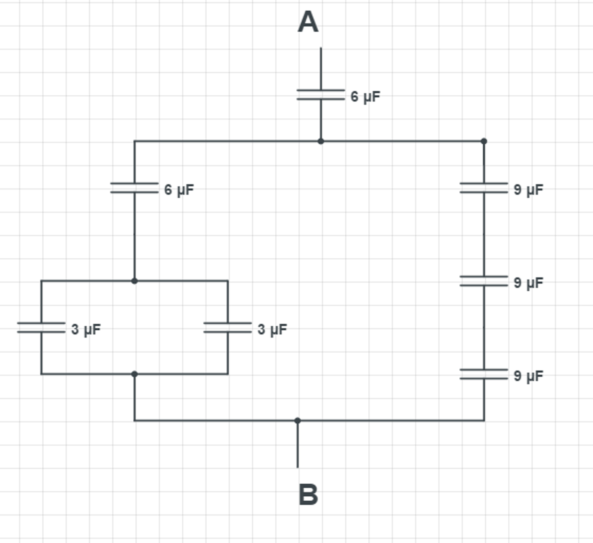 Solved Determine The Equivalent Capacitance And The Voltage | Chegg.com