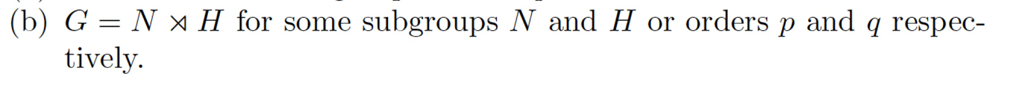 Solved Let G Be A Group Of Order Pq Where P And Q Are Primes