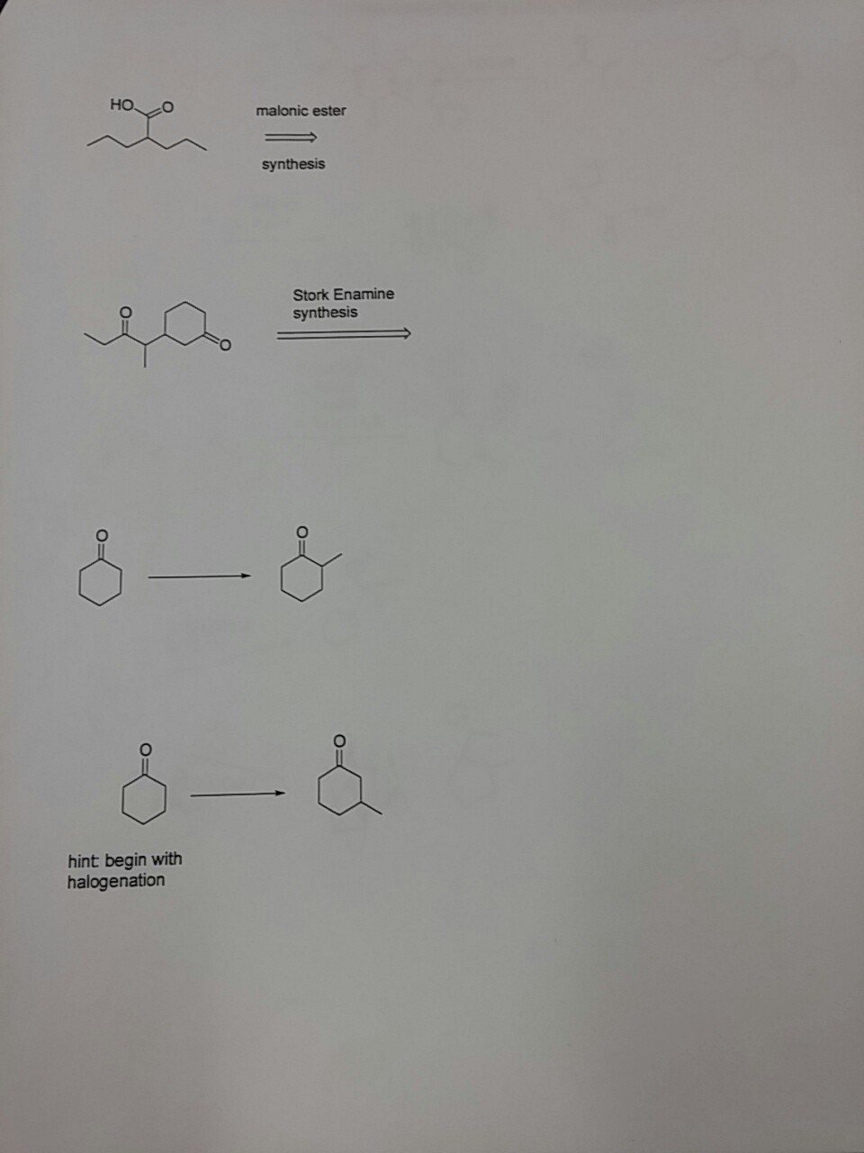 Solved Provide The Starting Material And Reagents Necessary 1002