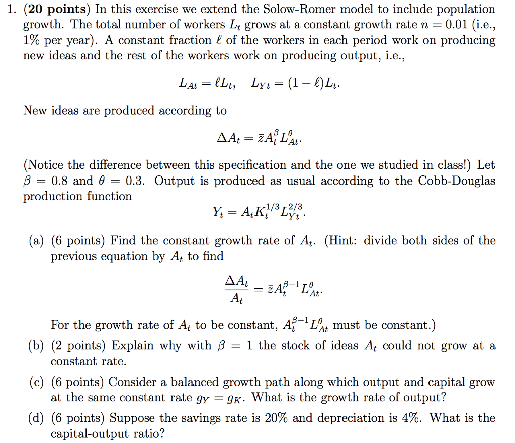 1. (20 points) In this exercise we extend the | Chegg.com