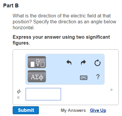 Solved: Part A) What Is The Strength Of The Electric Field... | Chegg.com