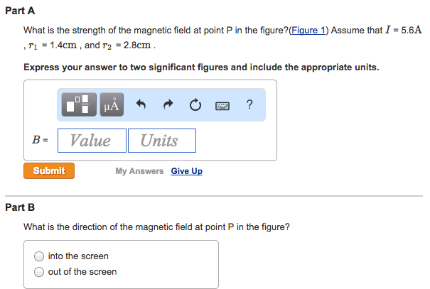 Solved What is the strength of the magnetic field at point P | Chegg.com