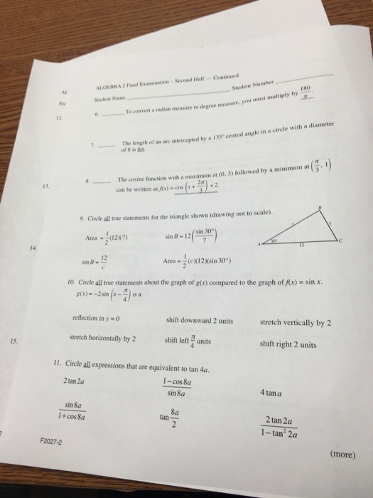 Solved _______To convert a radian measure to degree measure, | Chegg.com