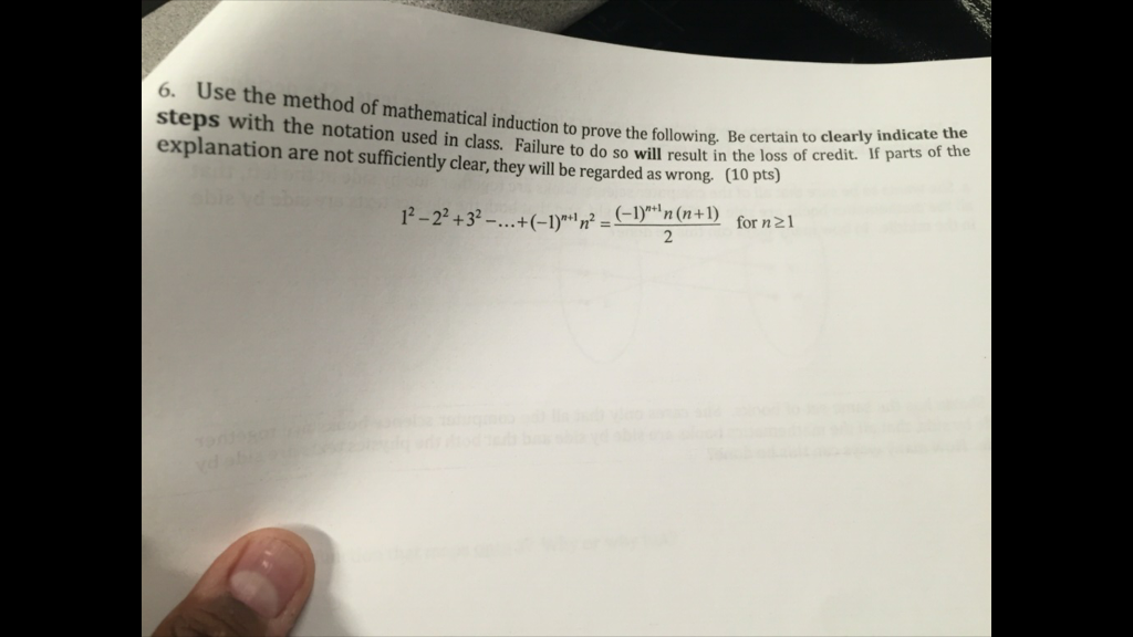 Solved Use The Method Of Mathematical Induction To Prove The | Chegg.com