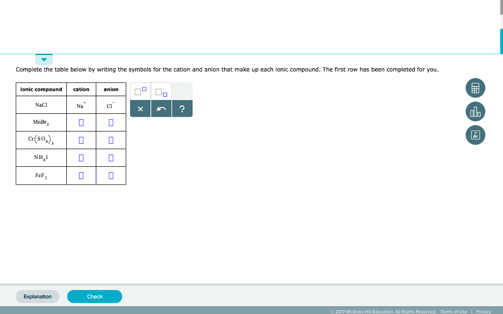 solved-complete-the-table-below-by-writing-the-symbols-for-chegg