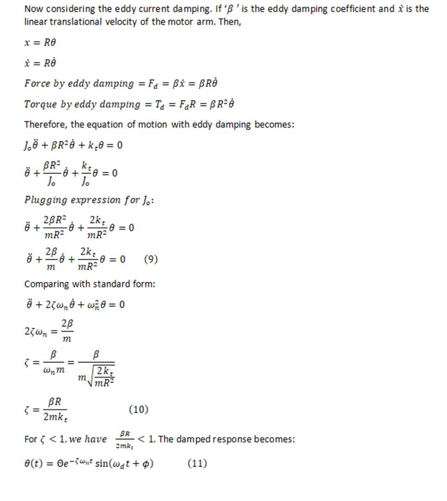 Solved The Question :- Free damped vibrations. The | Chegg.com