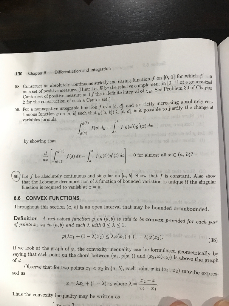 Solved Chapter 6 Differentiation and Integration 130 1] for | Chegg.com