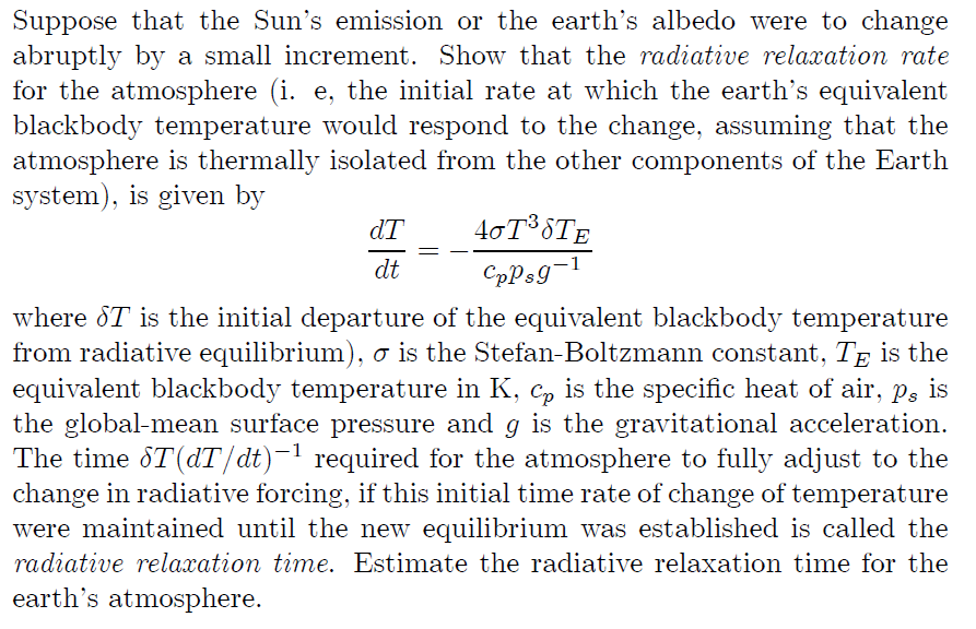 Solved Suppose That The Sun's Emission Or The Earth's Albedo | Chegg.com