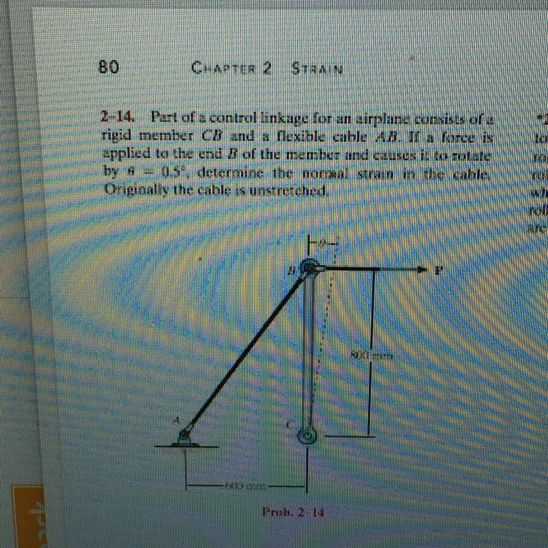 Solved Part Of A Control Linkage For An Airplane Consists Of | Chegg.com