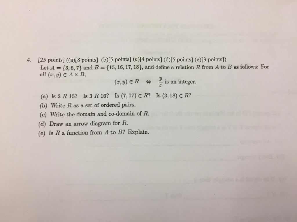 Solved 4. 125 points] (a)[8 points (b)[5 points] (c) 4 | Chegg.com