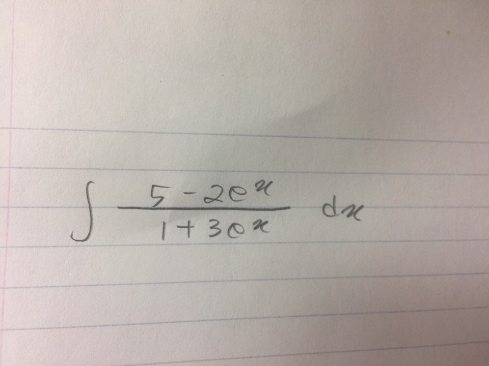 Solved Find The Antiderivative Integral 5 2e x 1 3e x Dx Chegg