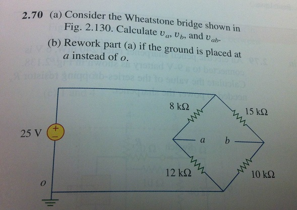 Solved Consider the Wheatstone bridge shown in Fig. 2.130. | Chegg.com