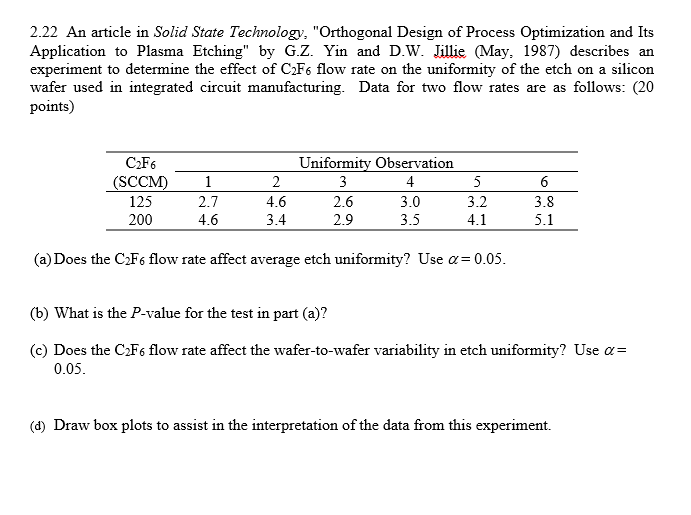 Solved An article in Solid State Technology, "Orthogonal