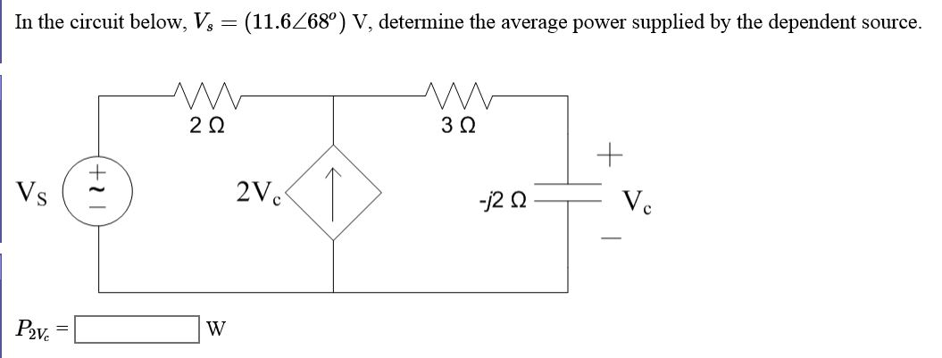 Solved In the circuit below, V8 = (11.6