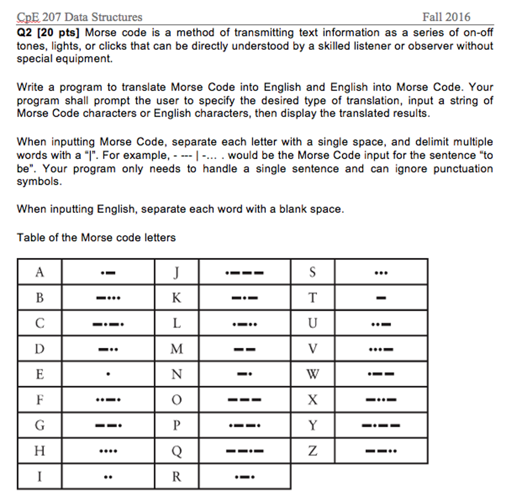 Morse Code Is A Method Of Transmitting Text