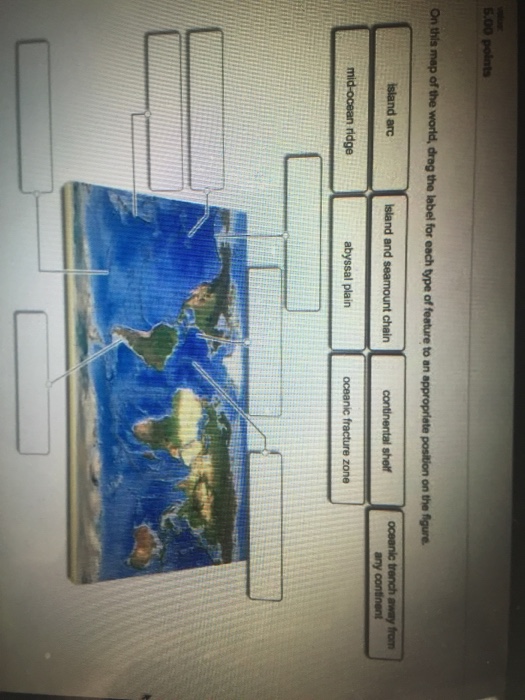 Solved On this map of the world, drag the label for each | Chegg.com