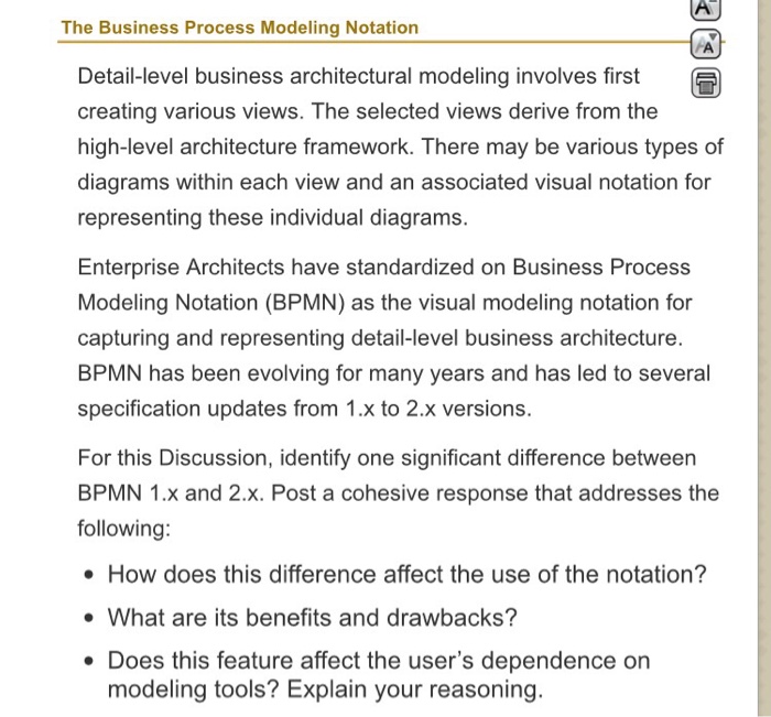 Solved Detail-level Business Architectural Modeling Involves | Chegg.com