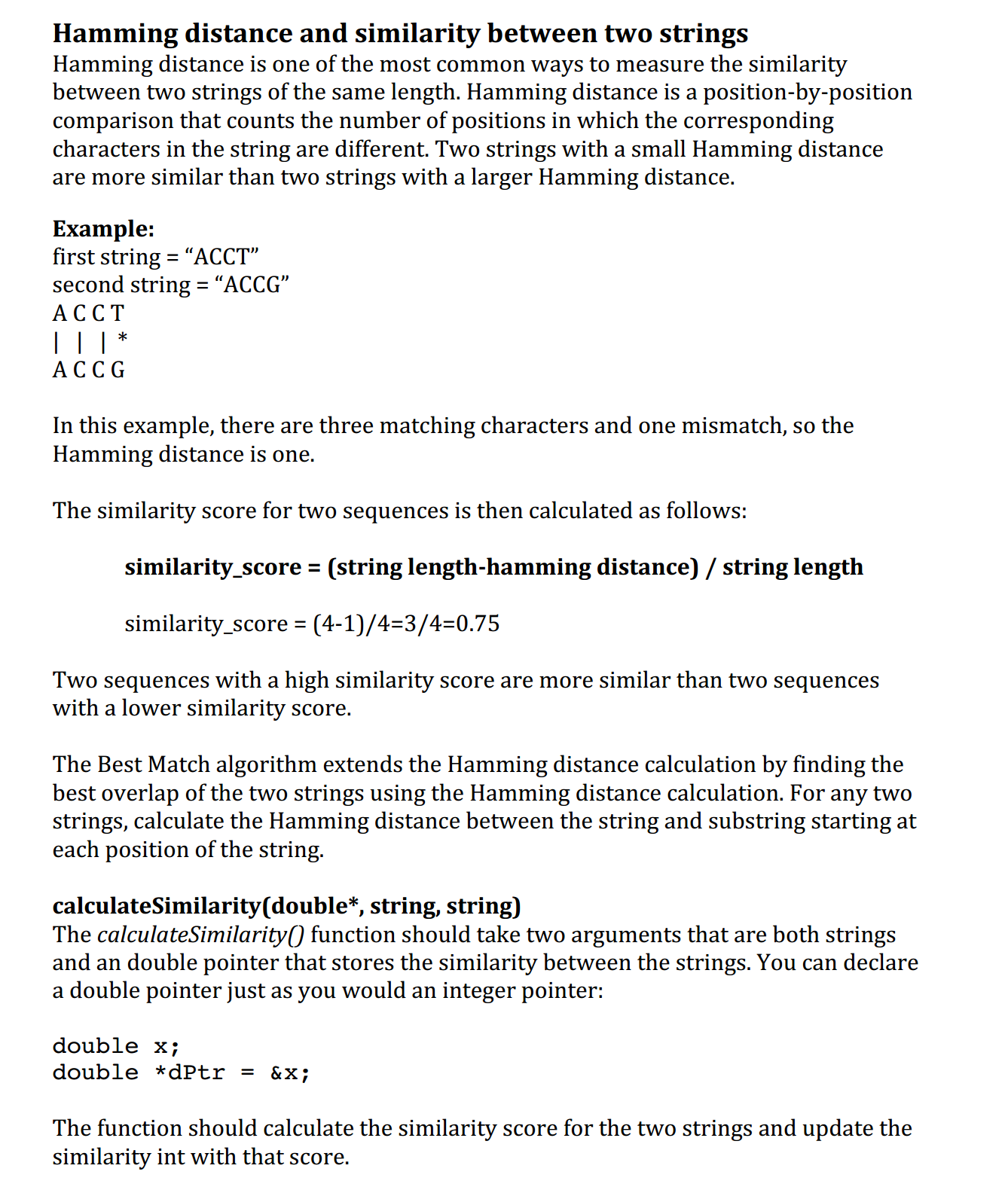 Solved measuring dna similarity dna is the hereditary chegg